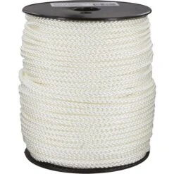 Bobine De Corde Nylon Tressé Blanc - Ø 5 Mm - Corderies Tournonaises
