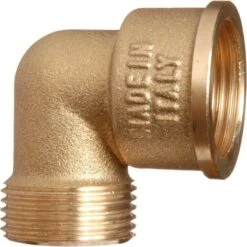 Raccord Laiton Coudé 90° à Visser - M 1"1/2 - F 1"1/2 - Comisa