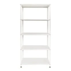 Étagère De Rangement En Métal Laquée époxy Sur 5 Niveaux - 180 X 90 X 30 Cm - AR Shelving