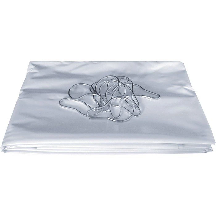 Rideaux de douche - PVC blanc - 2 x 1,8 m - Pellet ASC Rideaux De Douche - PVC Blanc - 2 X 1,8 M - Pellet ASC -Cazabox 149001 1