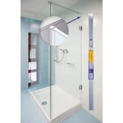 Baguette PVC Joint Tubulaire - Coté De Porte De Douche - 1,95 M - Geb -Cazabox 165644 u