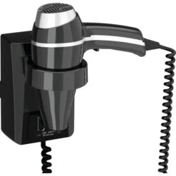 Sèche Cheveux Mural Clipper II - Noir - JVD
