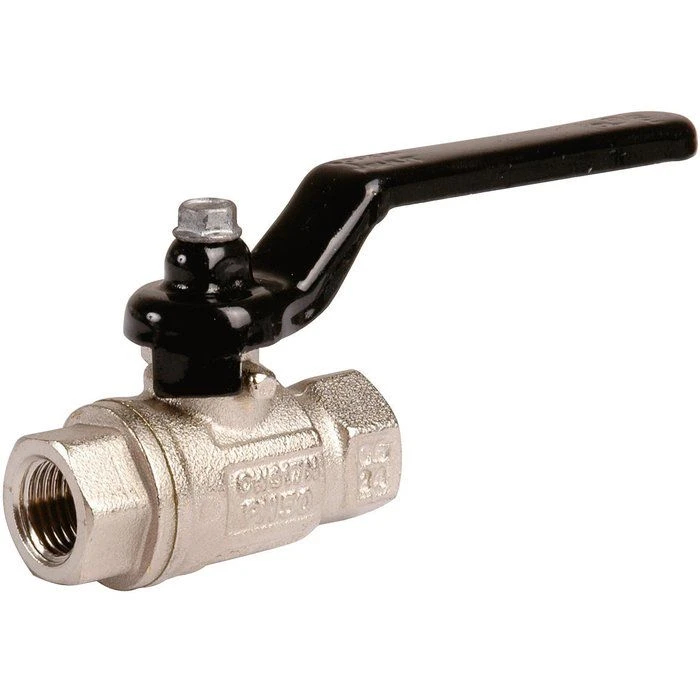 Vanne à boisseau sphérique nickelé - FF 1"1/4 - Manette plate noir - Itap Vanne à Boisseau Sphérique Nickelé - FF 1"1/4 - Manette Plate Noir - Itap -Cazabox 180608