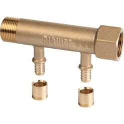 Collecteur 2 Sorties - MF 3/4" - Avec Départ à Glissement Ø 12 Mm - Riquier