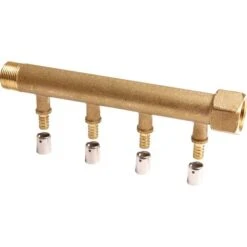 Collecteur 3 Sorties - MF 3/4" - Avec Départ à Sertir Ø 12 Mm - Riquier