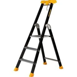 Escabeau 3 Marches - Aluminium Laqué à Marches Serties- MP - Centaure