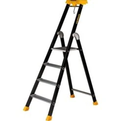 Escabeau 4 Marches - Aluminium Laqué à Marches Serties- MP - Centaure