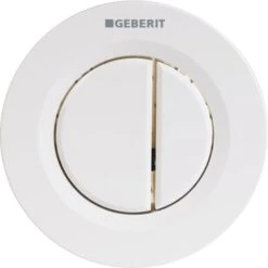 Bouton Poussoir Blanc - Double Touche - Réservoir Dissimulé - Geberit
