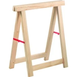 Tréteau Bois - Pin Massif - Hauteur 80 Cm - Largeur 73,5 Cm - Astigarraga