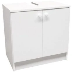 Meuble Sous Lavabo Blanc - 60 X 62 X 42 Cm - Néova