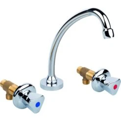 Mélangeur évier - Rei Tregi - 3 Trous Bec 200 Mm