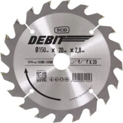 Lame Carbure Denture Alternée - 150x20 20d - SCID