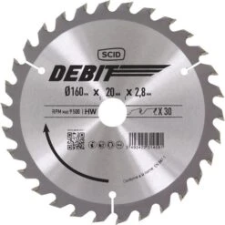 Lame Carbure Denture Alternée - 160x20 30d - SCID