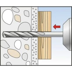 Cheville à Frapper - 60 Mm - Ø 8 Mm - N-S - Boîte De 50 Pièces - Fischer -Cazabox 232925 u3 3