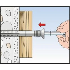 Cheville à Frapper - 40 Mm - Ø 6 Mm - N-S - Boîte De 50 Pièces - Fischer -Cazabox 232925 u4 8