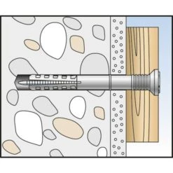 Cheville à Frapper - 40 Mm - Ø 6 Mm - N-S - Boîte De 50 Pièces - Fischer -Cazabox 232925 u6 8