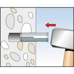 Cheville à Frapper - 30 Mm - Ø 8 Mm - EA II - Boîte De 100 Pièces - Fischer -Cazabox 232992 u3