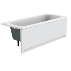 Baignoire Droite à Poser En Niche 170 X 70 Cm - 1 Tablier Et Vidage Inclus - Palma - Valentin