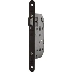 Serrure à Larder Noire Réversible à Fouillot - Bec De Cane - Axe à 50 Mm - Monomax - Thirard