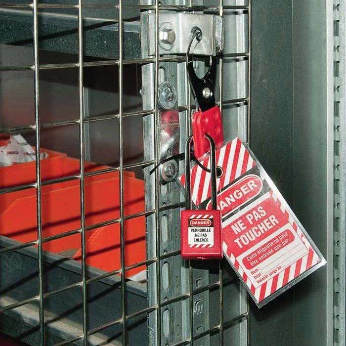 Cadenas de consignation rouge varié - 76 mm - Thirard Cadenas De Consignation Rouge Varié - 76 Mm - Thirard -Cazabox 303075 u