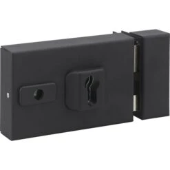 Boîtier De Serrure Universelle - Entraxe De Fixation Réglable - Noir - Thirard