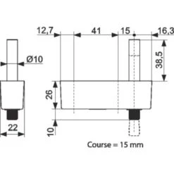 Limiteur D'ouverture DS - Épaisseur De Porte 24,5 à 28 Mm - Anticorrosion - La Croisée DS -Cazabox 308407 t