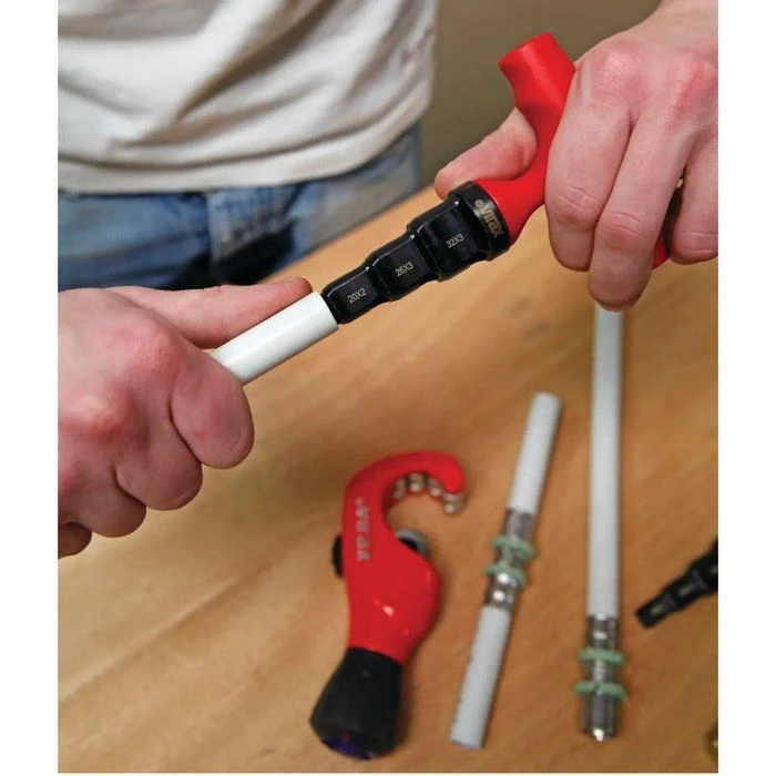 Calibreur ébavureur de tube multicouche - Tube Ø 16 à 32 mm - VIRAX Calibreur ébavureur De Tube Multicouche - Tube Ø 16 à 32 Mm - VIRAX -Cazabox 332402 u 1