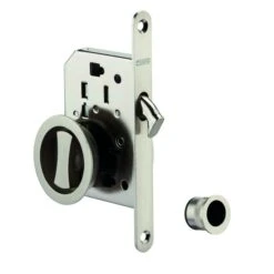 Serrure à Crochet Pour Porte Coulissante - Thirard- Axe 50 Mm - Nickelé