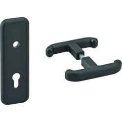 Poignée Avec Plaque Pour Porte Basculante De Garage - Carré 8 Mm - Thirard