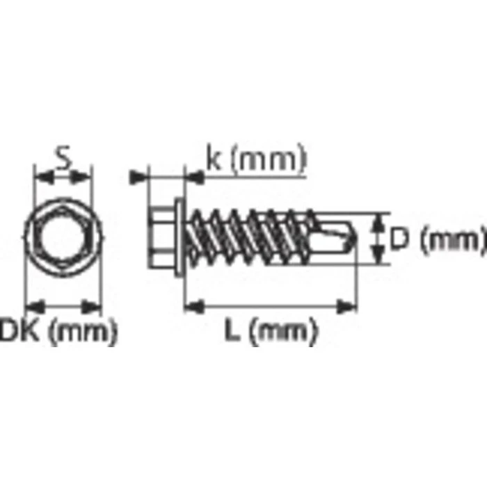 Vis tôle tête hexagonal - Ø 6,3 mm - 32 mm - Zingué blanc - Boîte de 250 pièces - Viswood Vis Tôle Tête Hexagonal - Ø 6,3 Mm - 32 Mm - Zingué Blanc - Boîte De 250 Pièces - Viswood -Cazabox 346283 t 4
