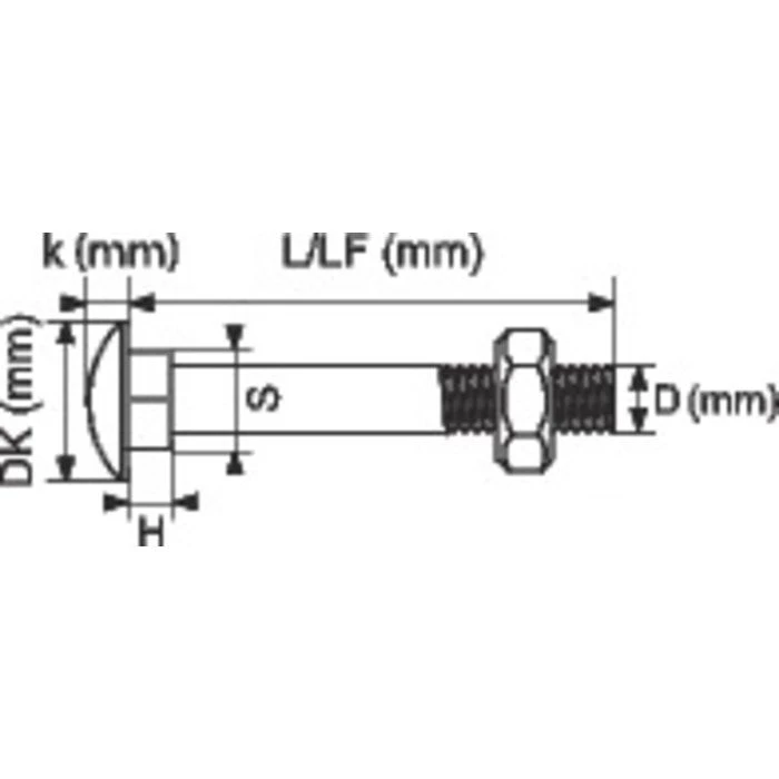Boulon japy zingué noir - Ø 6 mm - 40 mm - Filetage partiel 18 mm - Boîte de 200 - Viswood Boulon Japy Zingué Noir - Ø 6 Mm - 40 Mm - Filetage Partiel 18 Mm - Boîte De 200 - Viswood -Cazabox 349676 t