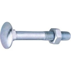 Boulon Japy Zingué - Ø 8 Mm - 60 Mm - Filetage Partiel 22 Mm - Boîte De 100 - Viswood