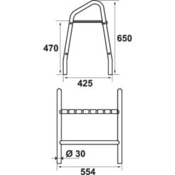 Banc De Douche 2 Poignées - Aluminium Blanc - Pellet ASC -Cazabox 385764 t
