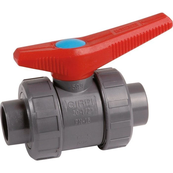 Vanne à boisseau sphérique PVC pression noire - Tube Ø 32 mm - Manette rouge - Girpi Vanne à Boisseau Sphérique PVC Pression Noire - Tube Ø 32 Mm - Manette Rouge - Girpi -Cazabox 396090 3