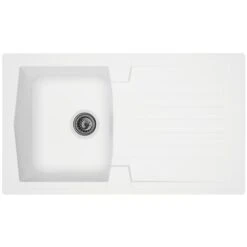 Evier Résine à Encaster Arena - 1 Cuve Et 1 égouttoir - Moderna