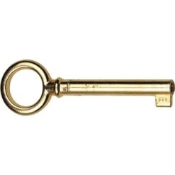 Clé Laiton 40 Mm à Anneau Rond - Pour Serrure De Meuble - Devismes