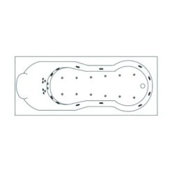 Baignoire Balnéo Romanza 170 - Kinedo - Vitalité - Tête à Gauche - Installation En Niche -Cazabox 406223 t 1 1