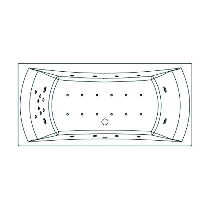 Baignoire balnéo Concerto 170 - Kinedo - Vitalité - tête à gauche - Installation contre un mur Baignoire Balnéo Concerto 170 - Kinedo - Vitalité - Tête à Gauche - Installation Contre Un Mur -Cazabox 406235 t 1