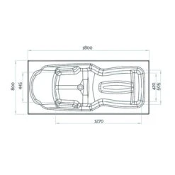 Baignoire Balnéo Kineplus 180 - Kinedo - Kineplus - Tête à Gauche - Installation Contre Un Mur 4 Baignoire Balnéo Kineplus 180 - Kinedo - Kineplus - Tête à Gauche - Installation Contre Un Mur -Cazabox 406242 t 2 7