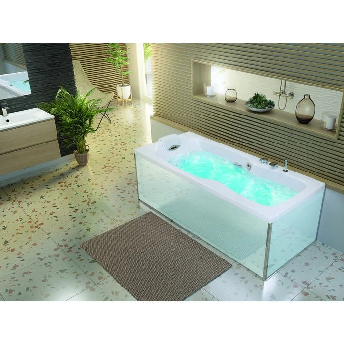 Baignoire balnéo Kineplus 170 - Kinedo - Kineplus - tête à gauche - Installation en niche Baignoire Balnéo Kineplus 170 - Kinedo - Kineplus - Tête à Gauche - Installation En Niche -Cazabox 406243 i 1 1