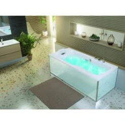 Baignoire Balnéo Kineplus 180 - Kinedo - Kineplus - Tête à Gauche - Installation En Angle