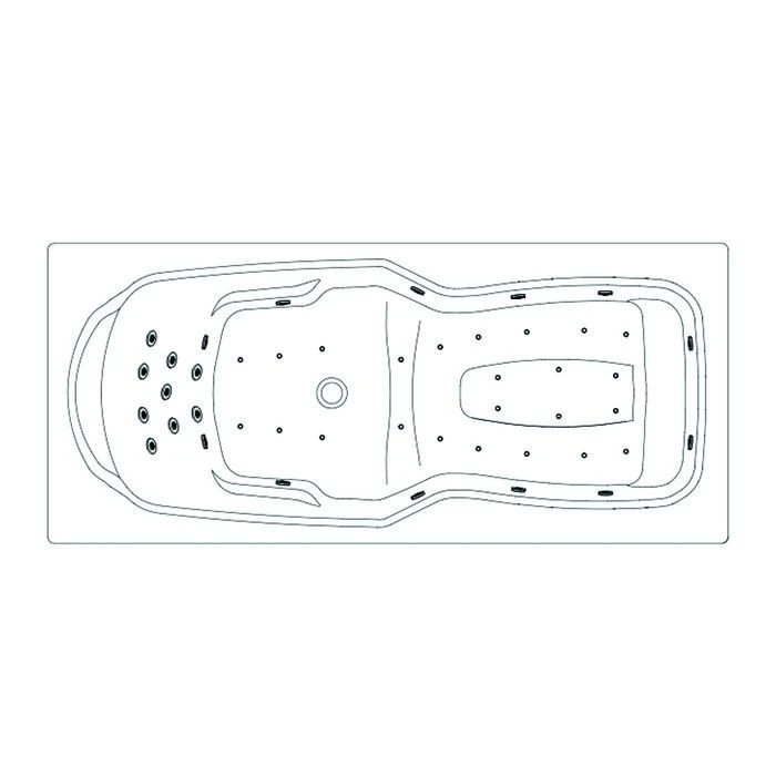 Baignoire balnéo Kineplus 170 - Kinedo - Kineplus - tête à gauche - Installation en niche Baignoire Balnéo Kineplus 170 - Kinedo - Kineplus - Tête à Gauche - Installation En Niche -Cazabox 406243 t 1 1