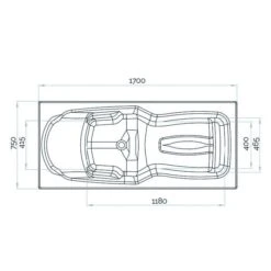 Baignoire Balnéo Kineplus 170 - Kinedo - Kineplus - Tête à Gauche - Installation En Niche 4 Baignoire Balnéo Kineplus 170 - Kinedo - Kineplus - Tête à Gauche - Installation En Niche -Cazabox 406244 t 2 1