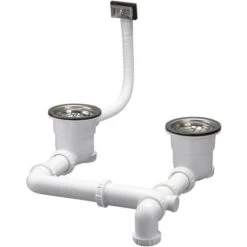 Ensemble De Vidage - 2 Bacs - Ø 90 Mm - Cleany Quick - Valentin