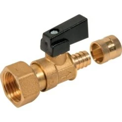 Vanne à Sphère Laiton à Glissement - PBtub - F1/2"