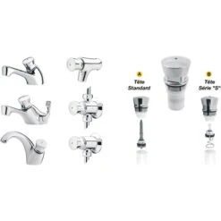 Tête De Lavabo Interchangeable - Eau Chaude - Presto -Cazabox 421011 u 3