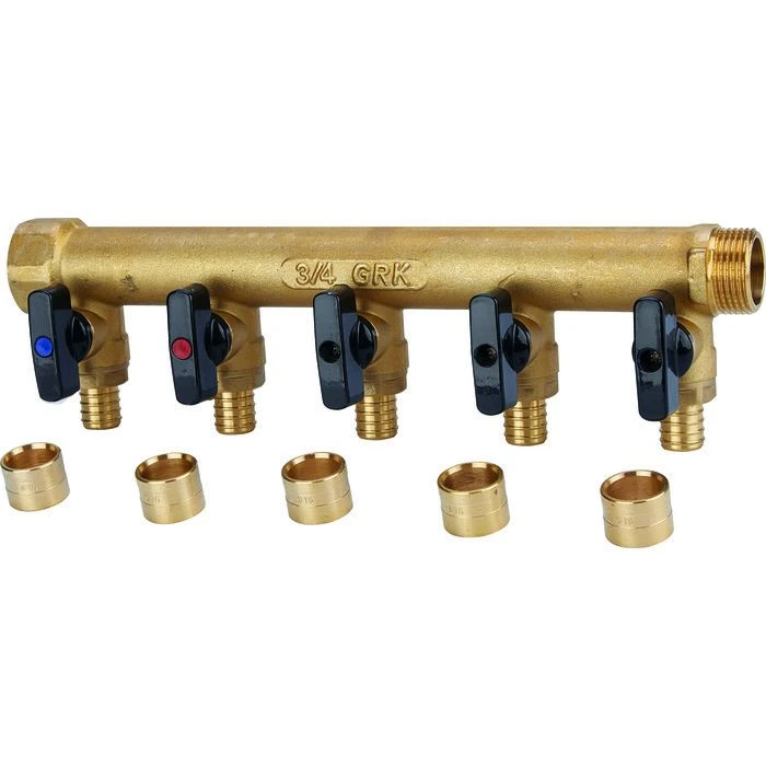 Collecteur avec vannes PER à glissement - GMK - M/F - 255 mm Collecteur Avec Vannes PER à Glissement - GMK - M/F - 255 Mm -Cazabox 427024 i 1