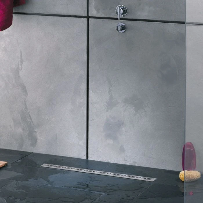 Caniveau de douche italienne - 800 x 92 mm - Grille inox - Venisio Soda - Wirquin Caniveau De Douche Italienne - 800 X 92 Mm - Grille Inox - Venisio Soda - Wirquin -Cazabox 437513 u 1