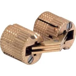 Charnière Invisible à Visser En Laiton Mat - Angle D’ouverture 180° - Pour Bois 17-22 Mm - Zysa - Hafele