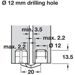 Charnière Invisible à Visser En Laiton Mat - Angle D’ouverture 180° - Pour Bois 17-22 Mm - Zysa - Hafele 2 Charnière Invisible à Visser En Laiton Mat - Angle D’ouverture 180° - Pour Bois 17-22 Mm - Zysa - Hafele -Cazabox 480840 t 1